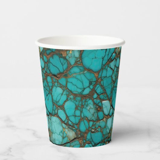 ターコイズ石 紙コップ (裏面)