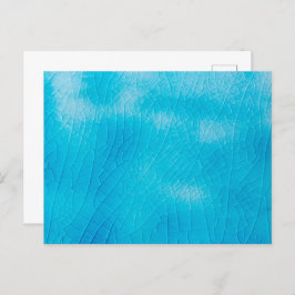 ターコイズ磁器のクラキュレでクラック釉薬 シーズンポストカード
