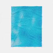 ターコイズ磁器のクラキュレでクラック釉薬 フリースブランケット (正面)