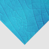 ターコイズ磁器のクラキュレでクラック釉薬 薄葉紙 (詳細)