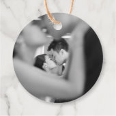 ターコイズ竹葉のダブル中国のシ結婚ス フェイバータグ (裏面)