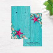 ターコイズ素朴ウッドシーズヘルスイヤリングホルダー (デスク)