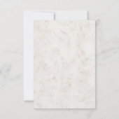 ターコイズ素朴シーシェルウェディングRSVPカード 出欠カード (裏面)