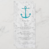 ターコイズ素朴結婚いかりのメニュー メニュー (正面/裏面)