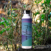 ターコイズ紫のグラデーション名 ウォーターボトル