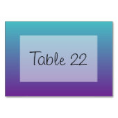 ターコイズ紫グラデーション テーブルナンバー (正面)