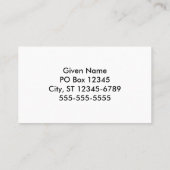 ターコイズ紫グラデーション 名刺 (裏面)