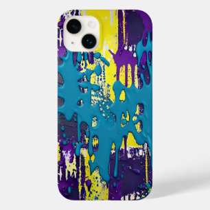 ターコイズ紫色の黄色の爆発カラーおもしろい Case-Mate iPhone 14 PLUSケース