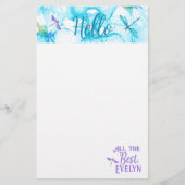 ターコイズ紫色トンボ文房具 (正面)