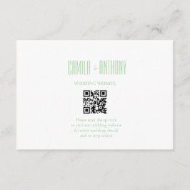 ターコイズ結婚の エンクロージャーカード