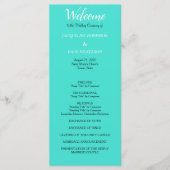 ターコイズ結婚式 プログラム (正面)