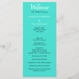 ターコイズ結婚式 プログラム