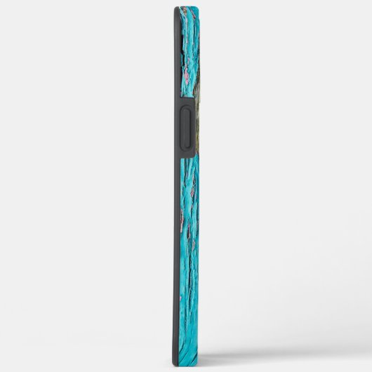 ターコイズ絵を描オン風化木材 Case-Mate iPhoneケース (裏面 / 右)