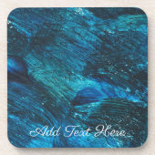 ターコイズ絵を描スパークル コースター (正面)