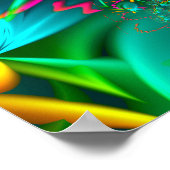 ターコイズ緩和曲線 ポスター (角)