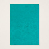 ターコイズ背景ギフトラベル (裏面)