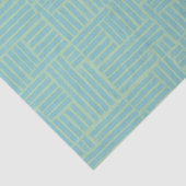 ターコイズ色のインクローラー ストライプのティッシュペーパー 薄葉紙 (詳細)