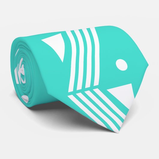 ターコイズ色 ネクタイ (ロール)