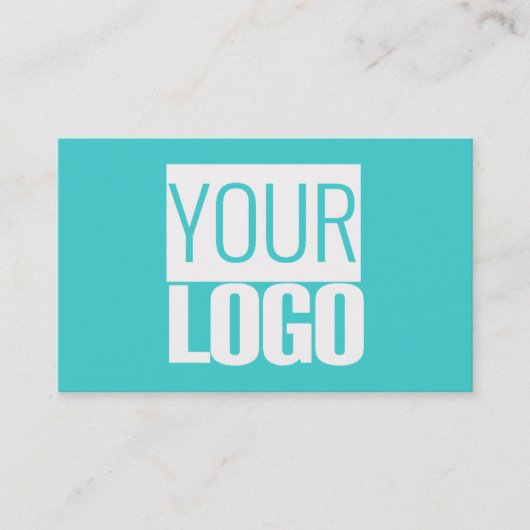 ターコイズ色 名刺 (正面)