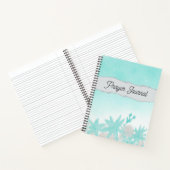 ターコイズ花と引き裂かれた紙祈りの言葉 ノートブック (内部)