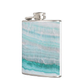 ターコイズ花崗岩積層波プリント フラスク (左)