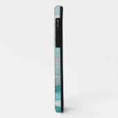 ターコイズ花崗岩積層波プリント Case-Mate iPhoneケース (裏面/左)