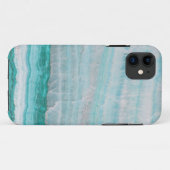 ターコイズ花崗岩積層波プリント Case-Mate iPhoneケース (裏面(横))