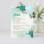 ターコイズ花葉緑 エンクロージャーカード (スタンド正面)