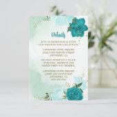 ターコイズ花葉緑 エンクロージャーカード (スタンド正面)