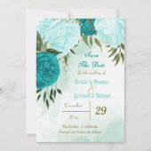 ターコイズ花葉緑 セーブザデート (正面)