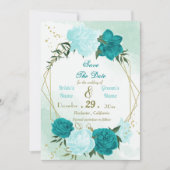 ターコイズ花葉緑 セーブザデート (正面)