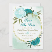 ターコイズ花葉緑 セーブザデート (正面)