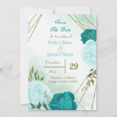 ターコイズ花葉緑 セーブザデート (正面)