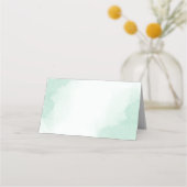 ターコイズ花葉緑 プレイスカード (裏面)