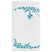 ターコイズ花 スモールペーパーバッグ (裏面)