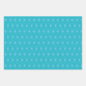 ターコイズ花 ラッピングペーパーシート (正面)