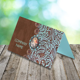 ターコイズ茶色の西の国の工具付き革