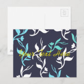 ターコイズ葉白形製品 ポストカード (正面/裏面)