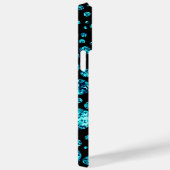 ターコイズ虹色ダイヤモンドルック Case-Mate iPhoneケース (裏面 / 右)