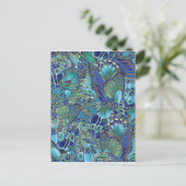 ターコイズ蝶の羽 ポストカード (スタンド正面)