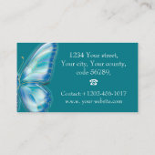 ターコイズ蝶 名刺 (裏面)