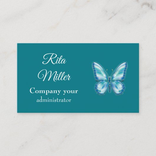 ターコイズ蝶 名刺 (正面)