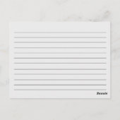 ターコイズ転がのピンキッチンツールレシピカード ポストカード (裏面)