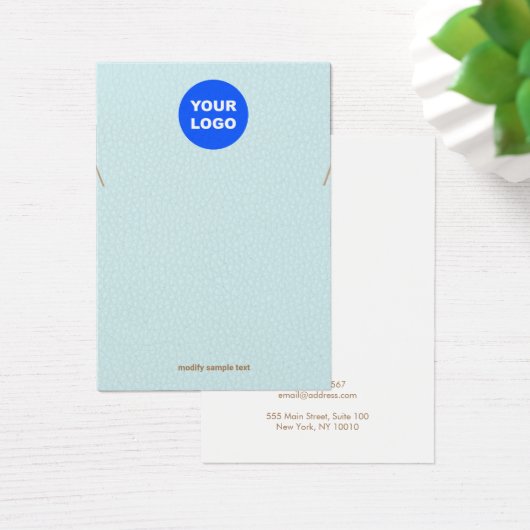 ターコイズ追加ロゴのネックレスブレスレットディスプレイ (デスク)