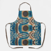 ターコイズ金ゴールドサンサウスウエストアート エプロン (正面)