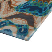 ターコイズ金ゴールドサンサウスウエストアート カッティングボード (角)