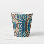 ターコイズ金ゴールドサンサウスウエストアート カフェラテマグ (正面)