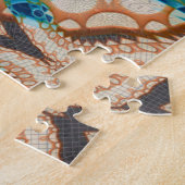 ターコイズ金ゴールドサンサウスウエストアート ジグソーパズル (側面)