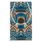 ターコイズ金ゴールドサンサウスウエストアート スモールペーパーバッグ (裏面)