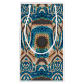 ターコイズ金ゴールドサンサウスウエストアート スモールペーパーバッグ (正面)